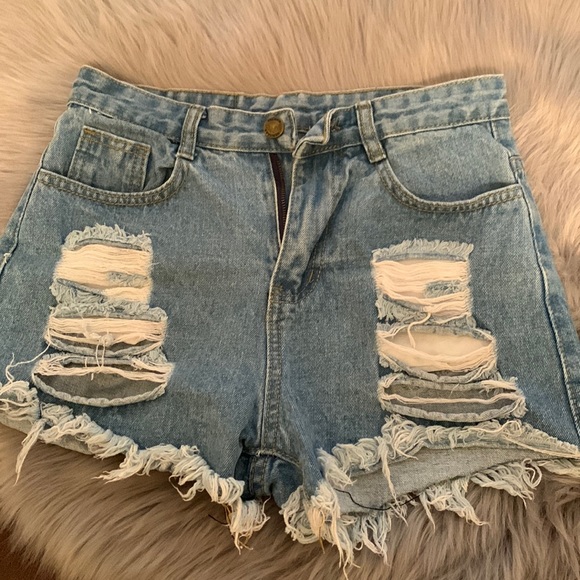 mina Pants - Mina Denim Shorts